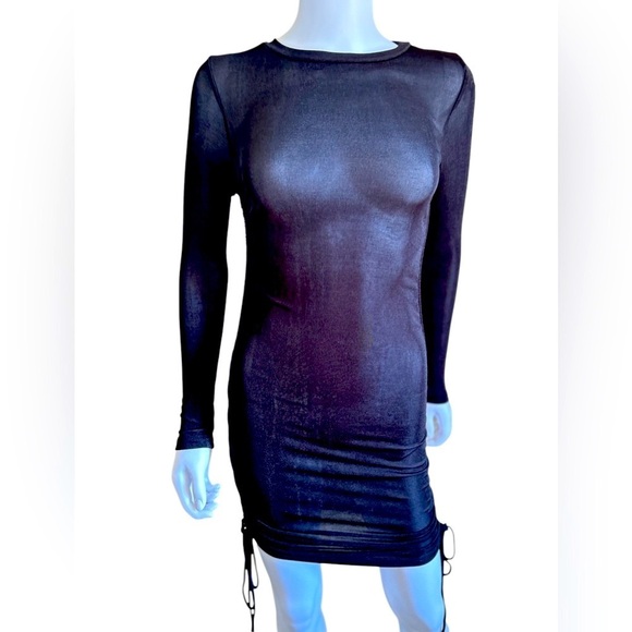 Lioness Black Long Sleeve Dress - Picture 3 of 13